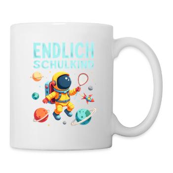 Schulkind 2026 Einschulung 2026 Schulanfang - Tasse - Weiß - Rechts