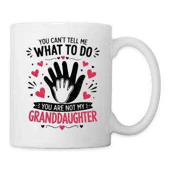 Funny Granddaughter Gift for Grandpa Grandma - Mug - white - Right