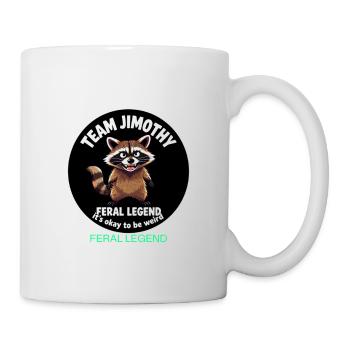 Feral Legend Raccoon Team Jimothy - Mug - white - Right