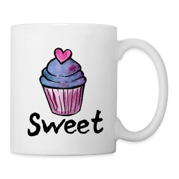 Pastel Cupcake Heart Frosting - Mug - white - Right