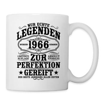 1966 Jahrgang Vintage Geburtstag Geschenk Retro - Tasse - Weiß - Rechts