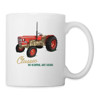 Classic Tractor: Just Gears - Mug - white - Right