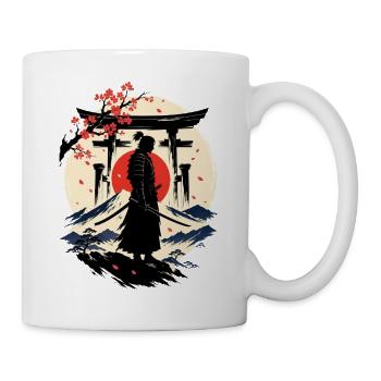 Samurai in the Land of Cherry Blossoms - Mug - white - Right