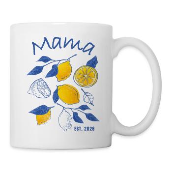 Mama Est. 2026 Citrons Vintage Cadeau Maman - Mug blanc - blanc - Droite