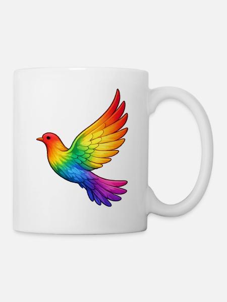 Friedenstaube Frieden - Tasse - Weiß