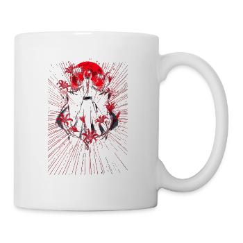 Roter Mond Magier Umhang - Tasse - Weiß - Rechts
