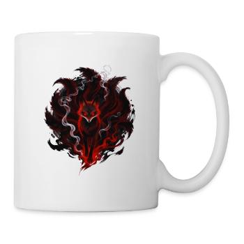 Flammenfuchs im Rauchkreis - Tasse - Weiß - Rechts
