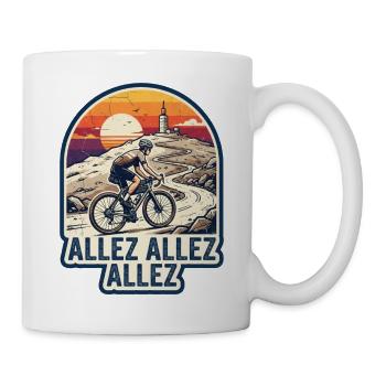 Mont Ventoux Gravel Bike Retro Sunset - Mug - white - Right