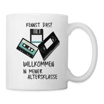 Retro Tech Humor Altersklasse - Tasse - Weiß - Rechts