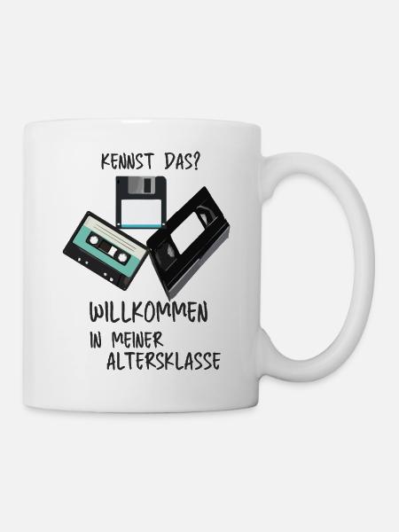 Retro Tech Humor Altersklasse - Tasse - Weiß