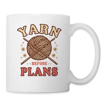Garn vor Plänen - Tasse - Weiß - Rechts