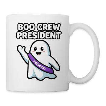 Boo Crew President Halloween Geist - Tasse - Weiß - Rechts