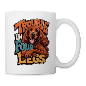Englischer Zuspieler - Tasse - Weiß - Rechts