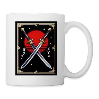 Crimson Sun Doppelklingen - Tasse - Weiß - Rechts