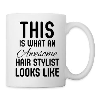 Friseur Friseur Salonbesitzer Geschenk - Tasse - Weiß - Rechts