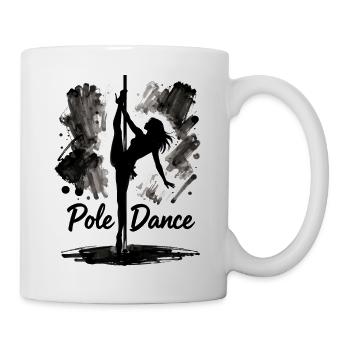Pole Dance Silhouette – Aesthetic Art - Mug - white - Right