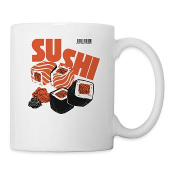 Sushi Japan Foodie Asia Essen Geschenk - Tasse - Weiß - Rechts