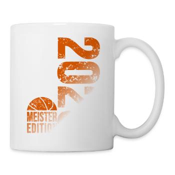 Basketball Meister Shirt 2026, Orange weiß - Tasse - Weiß - Rechts
