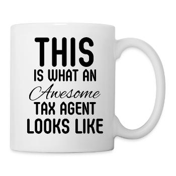 Finanzberater-Geschenk des Steuerberaters für Buchhaltung - Tasse - Weiß - Rechts