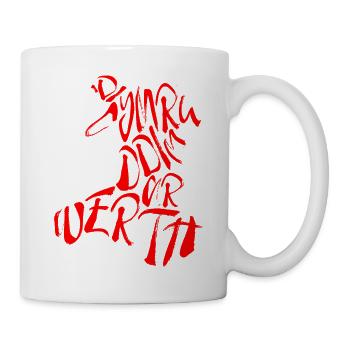 'Di Cymru Ddim Ar Werth - Tasse - Weiß - Rechts