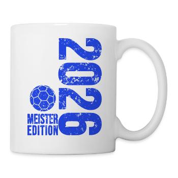 Handball Meister Shirt 2026, blue Edition - Tasse - Weiß - Rechts