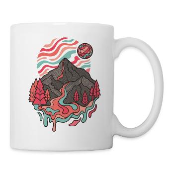 Gebirge - Tasse - Weiß - Rechts