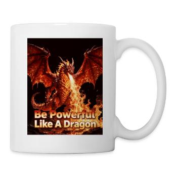 Stark Wie Ein Drache Feuersturm - Tasse - Weiß - Rechts