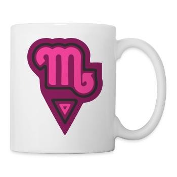 Scorpion tribal du zodiaque et eau - Mug blanc - blanc - Droite