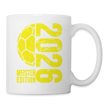 Handball Meister Shirt 2026, Gelb, yellow edition - Tasse - Weiß - Rechts