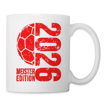 Handball Meister Shirt 2026, Rot, red edition - Tasse - Weiß - Rechts