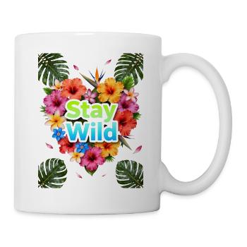 Stay Wild Tropical Flowers - Mug - white - Right