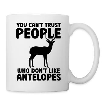 Antelope Animal Humor Wildlife Safari - Mug - white - Right
