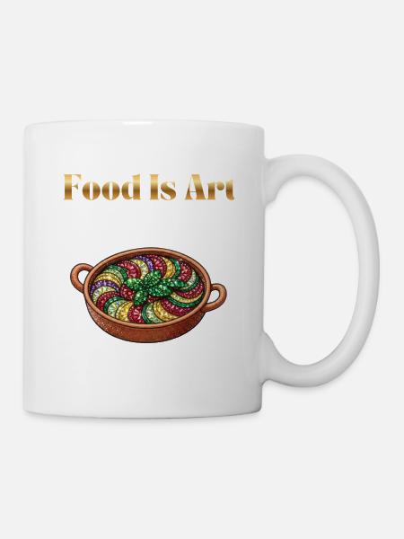 Food Is Art ... Ratatouille - Tasse - Weiß