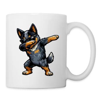 Dabbing Australian Cattle Dog - Mug - white - Right