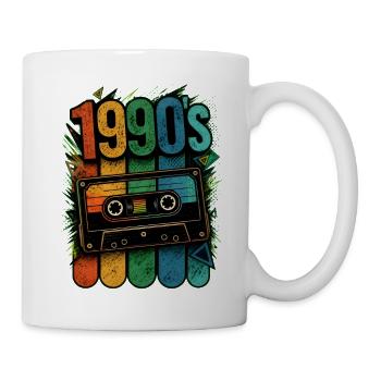1990s Cassette Neon Splash - Mug - white - Right