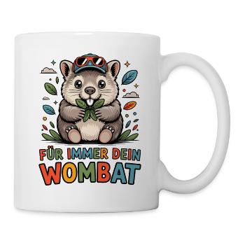 Dein Wombat - Tasse - Weiß - Rechts