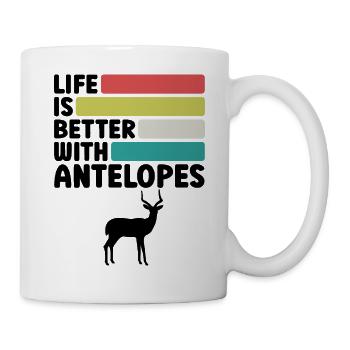 Antelope Humor Safari Africa - Mug - white - Right