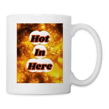 Chaud, je suis là - Mug blanc - blanc - Droite