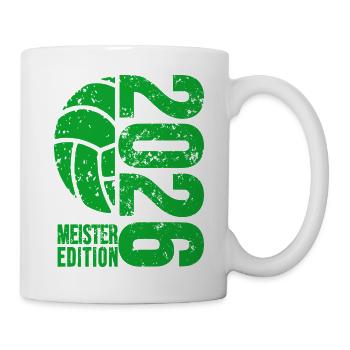 Volleyball Master Shirt 2026, Green , Bottle - Mug - white - Right
