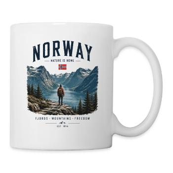 NORWAY Nature is home - Mug - white - Right