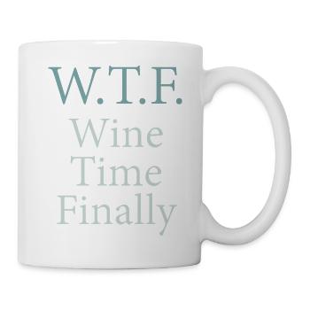 Enfin l’heure du vin – Que faut-il. - Mug blanc - blanc - Droite