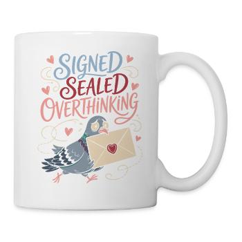 Signed Sealed Overthinking Dove - Mug - white - Right