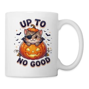 Up To No Good Halloween Cat - Mug - white - Right
