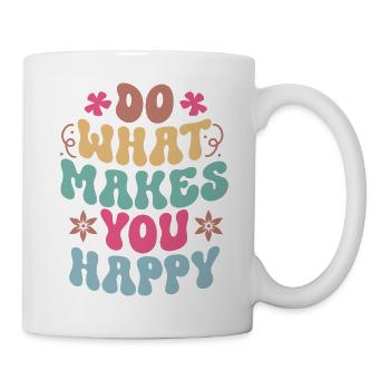 Citations motivantes pour faire ce qui vous rend heureux - Mug blanc - blanc - Droite
