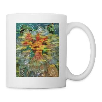 Costa Rica Tropical Leaves Collage - Mug - white - Right
