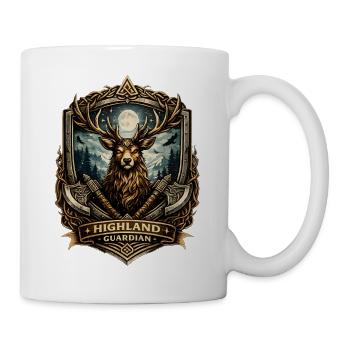 Highland Guardian Deer Crest - Mug - white - Right