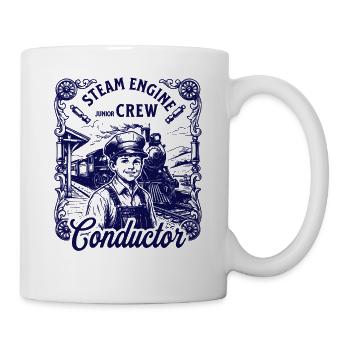 Chemise vintage de conducteur de locomotive à vapeur pour enfant - Mug blanc - blanc - Droite