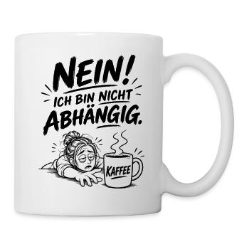 Kaffee zum Überleben - Tasse - Weiß - Rechts