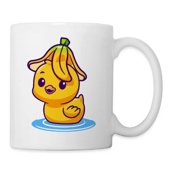 Sonneniges Entlein am Wasser - Tasse - Weiß - Rechts