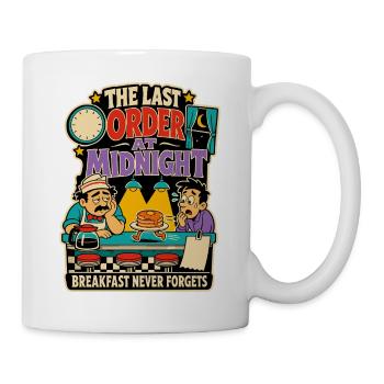 Dernière commande à minuit – Diner Humor - Mug blanc - blanc - Droite